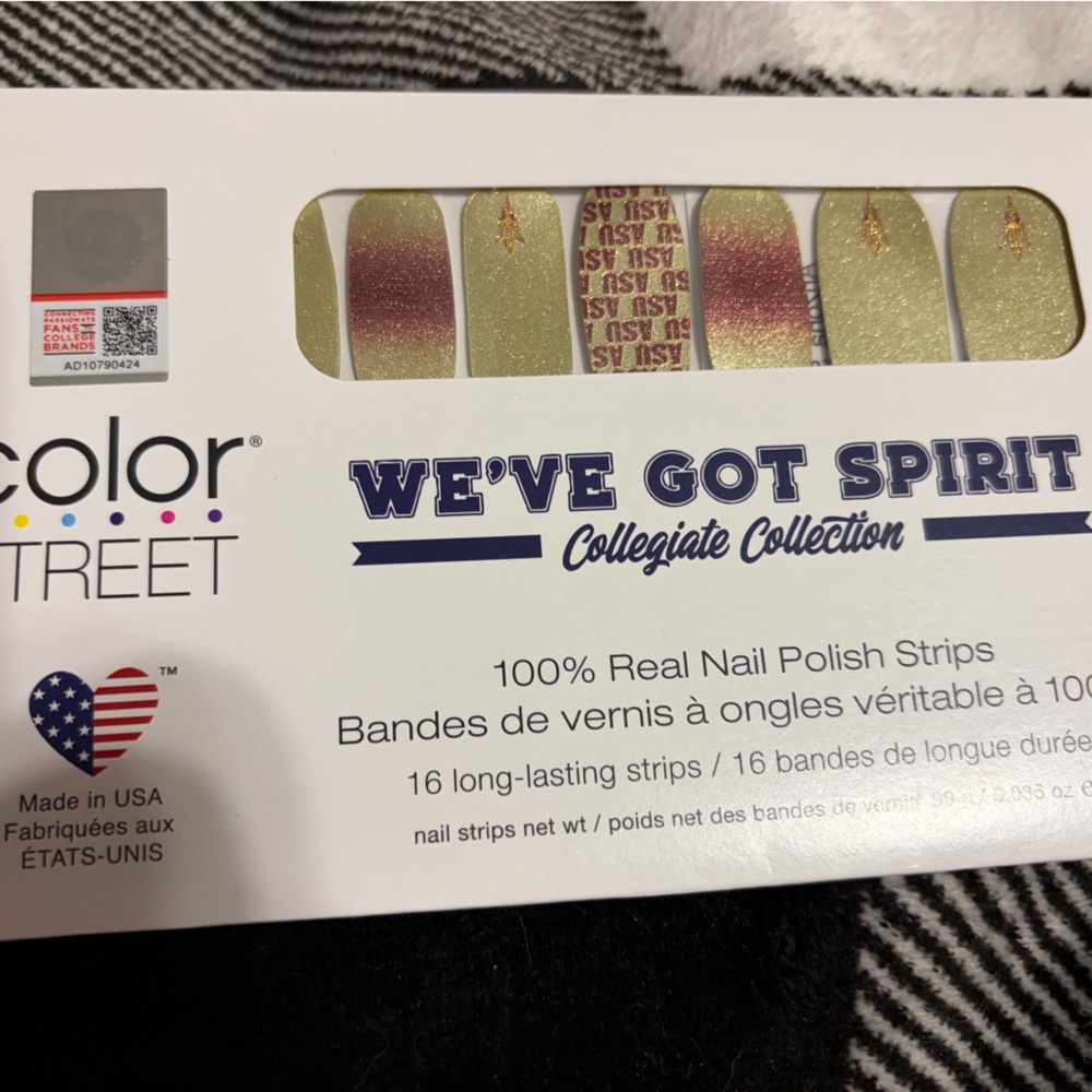 Color Street Collegiate Collection Gold Nail Strips ARIZONA STATE UNIVERSITY